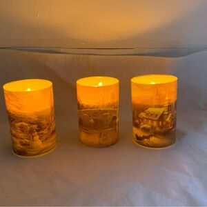 Thomas Kincaid Battery Operated Candles Christmas